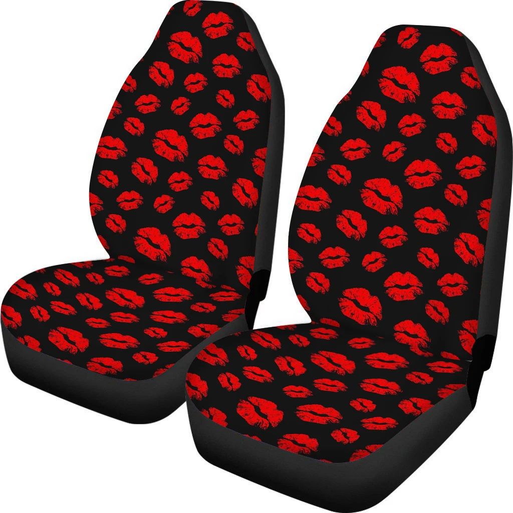 

PinUp Angel Flaming Red Lips Printed Car Seat Cover Auto Winter Accessories Decorative Protector Vehicle Seat Cushions Pads