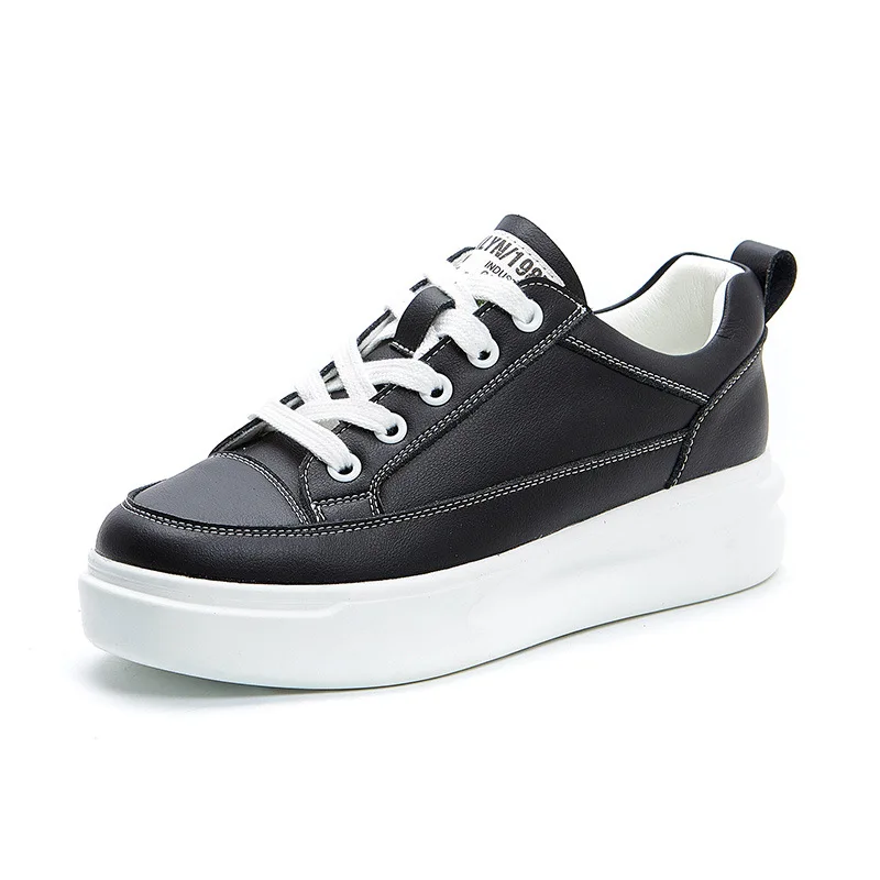 

ZIMNAFR Women Fashion Sneakers Designer Casual Shoes Contracted Joker Thick Bottom Leisure Sports Shoes Students White Shoes