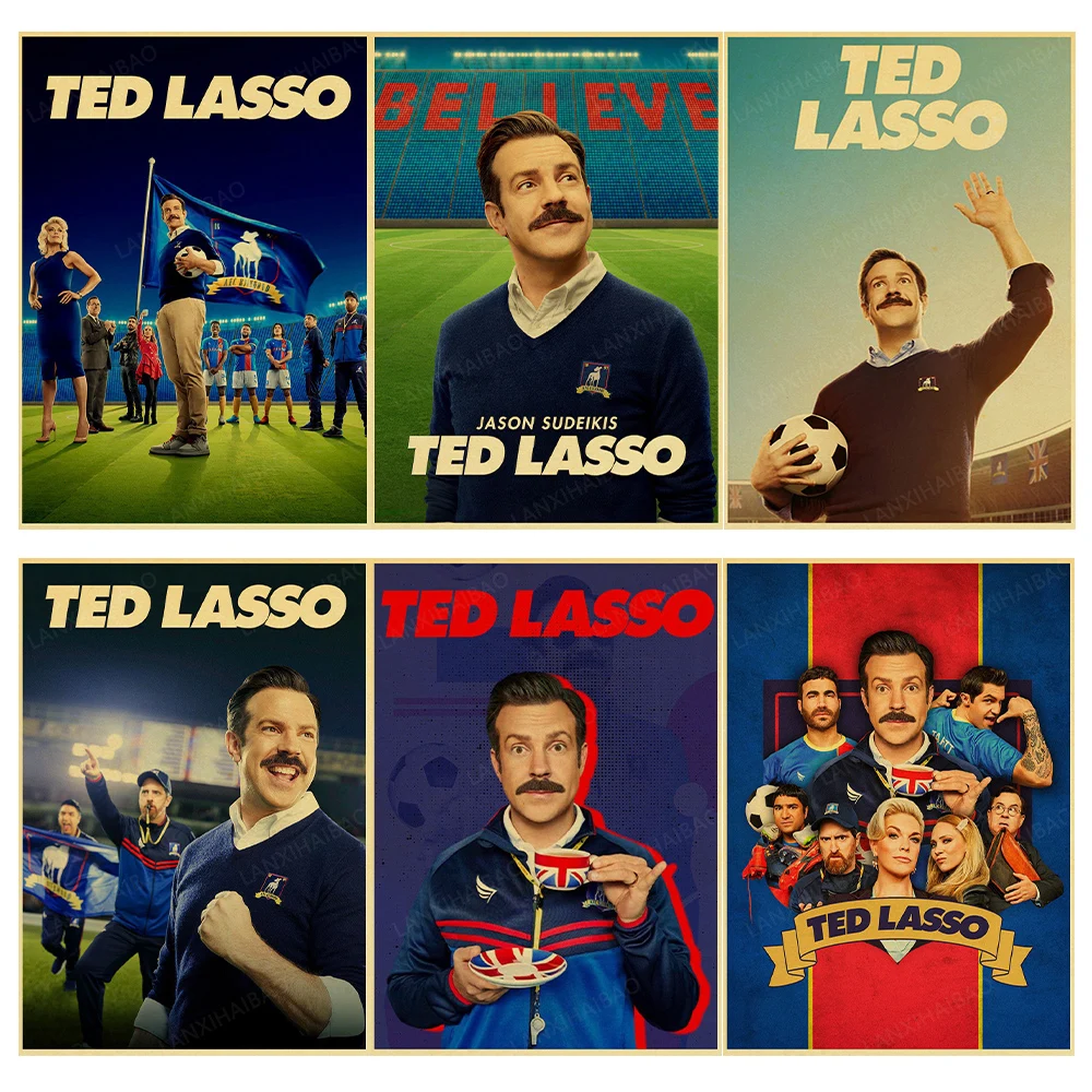 ТВ-серия Ted Lasso ВИНТАЖНЫЙ ПЛАКАТ художественная картина крафт-бумага принты и