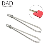 2pcs elastic cord rope threader clips self locking tweezers clip for waist band elastics threading diy sewing accessories
