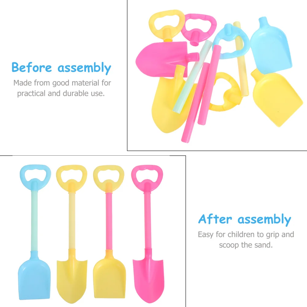

4pcs Kids Beach Toys Funny Shovels Interesting Children Playthings