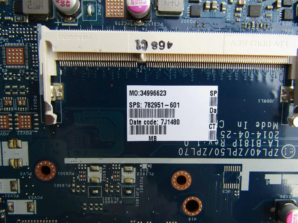 782951-001 аккумулятор большой емкости материнская плата 782951-501 ZPL40/ZPL50/ZPL70 LA-B181P для hp Probook 450 G2 I3-4005U рабочих