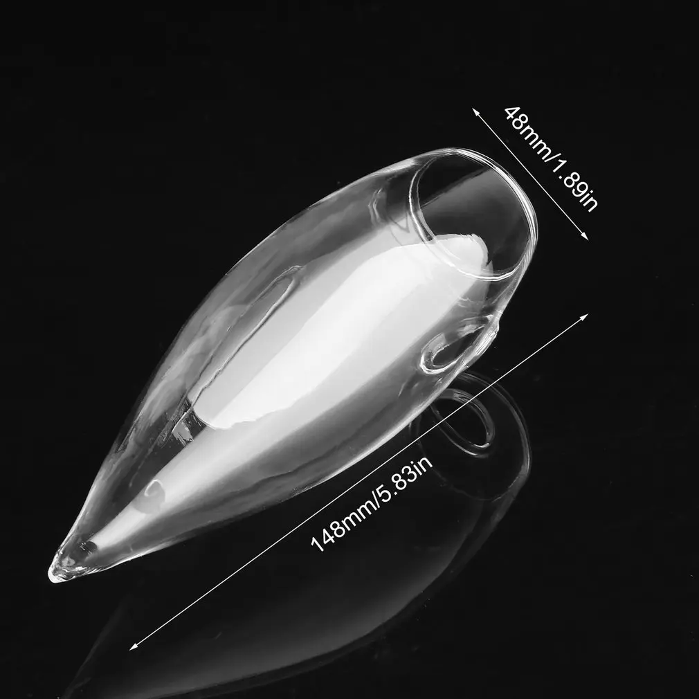 Прозрачная стеклянная подвесная ваза с ледяным питоном цветочный горшок бутылка