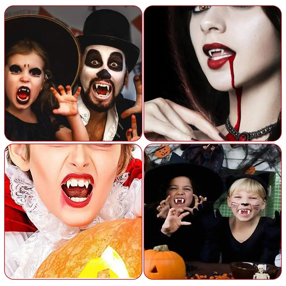 

Halloween Vampire Teeth Fangs Elf Ears Costume Set Cosplay Prop Halloween Party Props Masques Headgear