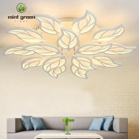 leaf shape ceiling led light indoor luxury lighting fixtures for kitchen resturant bedroom nordic modern ceiling chandelier