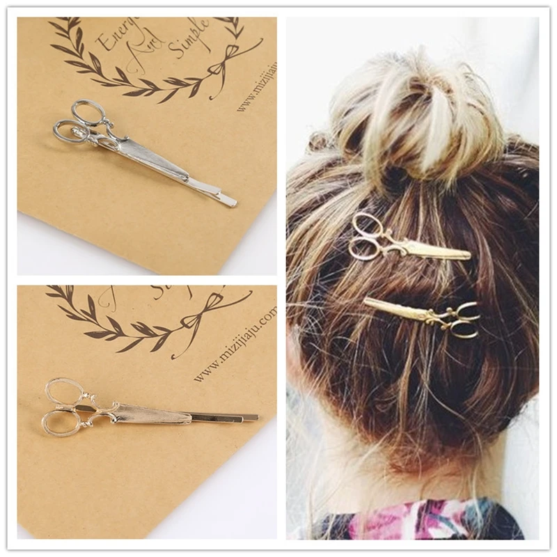 1 шт. женские металлические ножницы для волос |