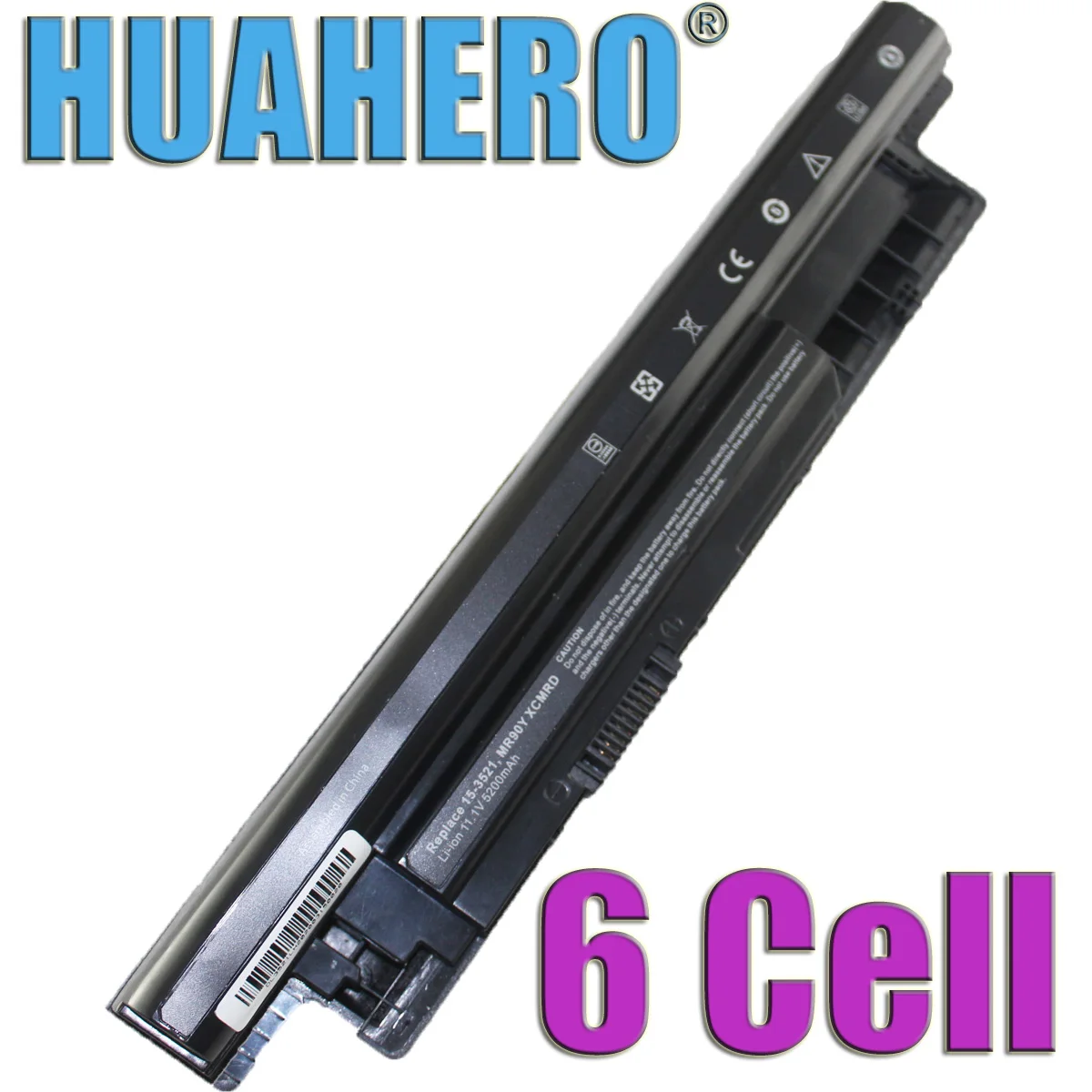 

HUAHERO MR90Y XCMRD Battery For Dell Inspiron 14 3421 15 3521 15R 5521 17 3721 17R 5721 2421 2521 YGMTN 24DRM 6HY59 T1G4M VR7HM