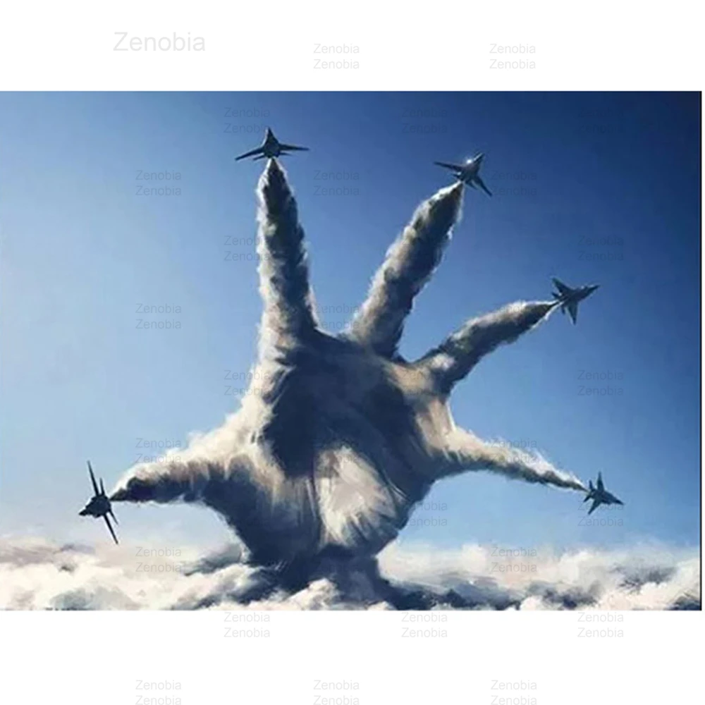 

Abstract Hand Plane 5D Diamond Painting Full Square/round Drill Cross Stitch Embroidery Mosaic Handicraft Wall Art Home Decor