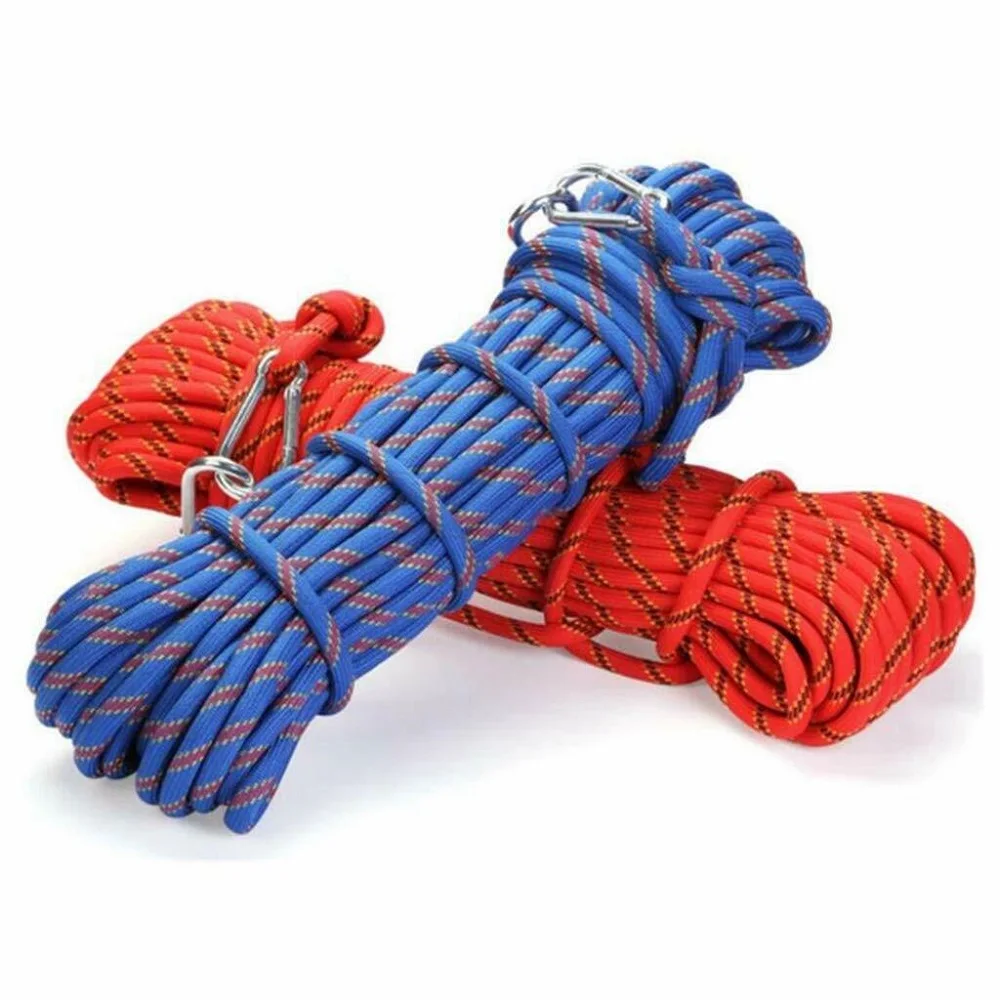 

10 meter Outdoor Rock Climbing Rope Rock Climbing Outdoor Lanyard Survival Strand Nylon Accessories Rescue Safety Rope