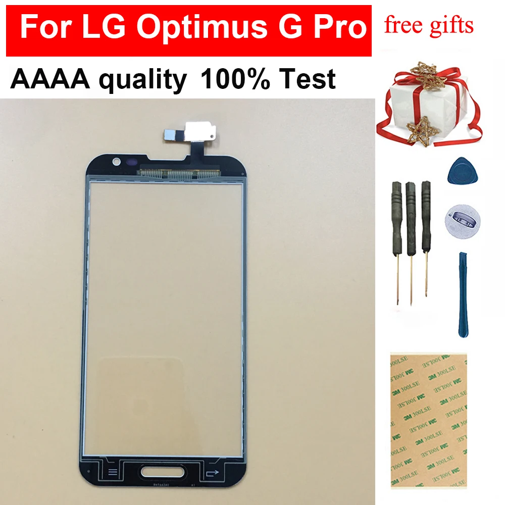 Черный/белый для LG Optimus G Pro E980 E985 E988 F240 сенсорный экран дигитайзер панель Стекло