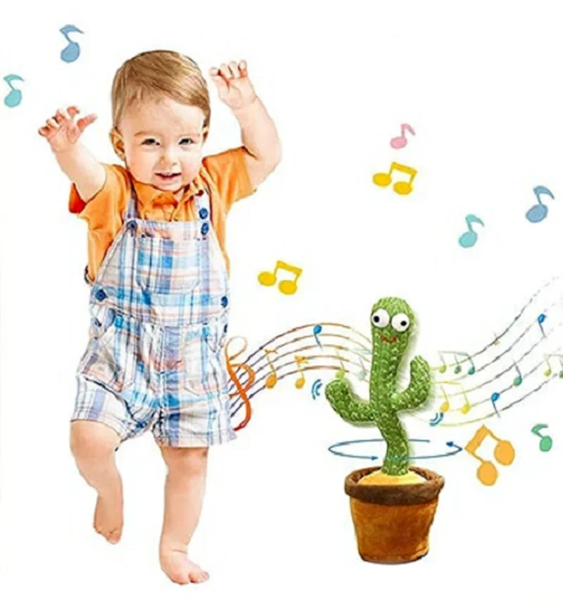 

Cactus Plush Electronic Toy Vibrato with The Same Paragraph Singing and Dancing Plush Doll Children's Early Education Toys