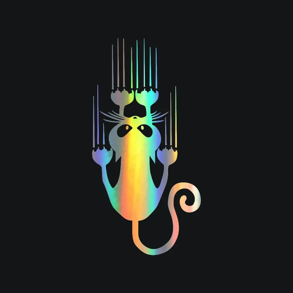 

Смешная кошка, наклейки для автомобиля, милый мультяшный котенок, Стайлинг автомобиля, наклейка на бампер, Виниловая наклейка для автомобил...