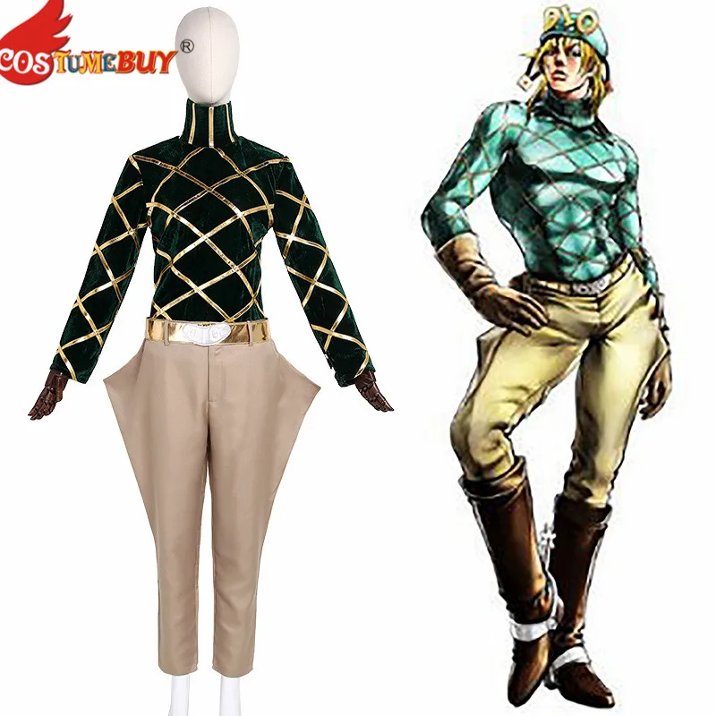 

CostumeBuy JoJo's Bizarre Adventure Diego BRANDO DIO Cosplay Costume Suit With Hat Halloween Carnival Full Set Custom Made
