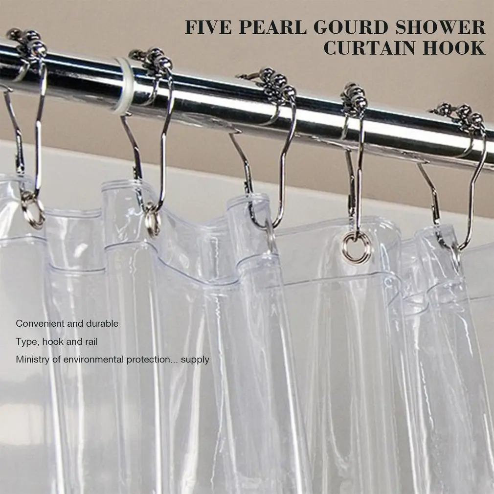 Металлический крюк для занавески душа бусины в форме тыквы ржавчина крючок