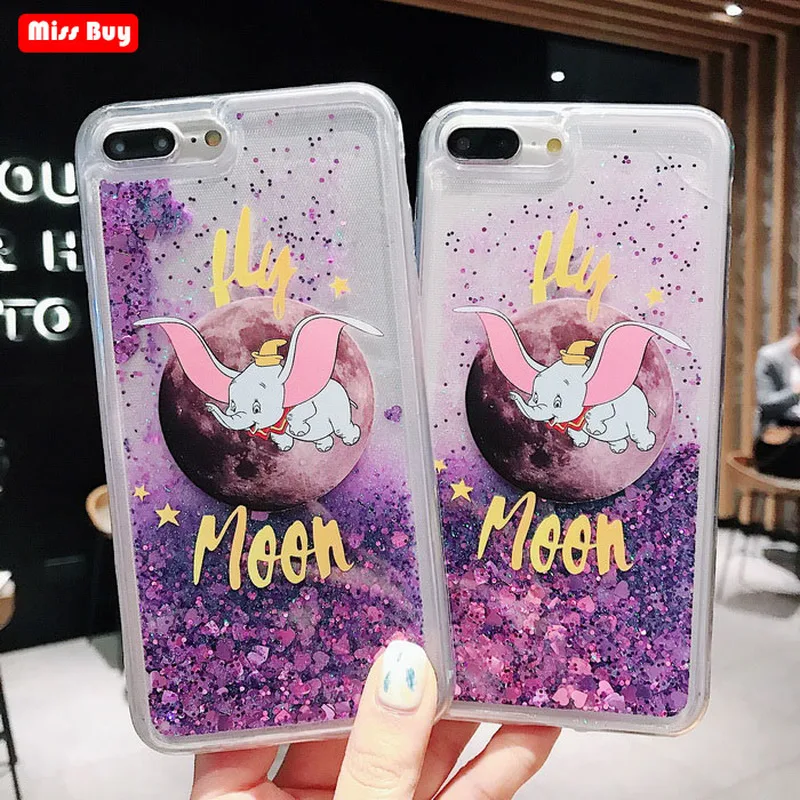 Милый Фиолетовый Блестящий чехол для iPhone 6 6S 7 8 Plus 7Plus XR XS Max мягкий силиконовый |