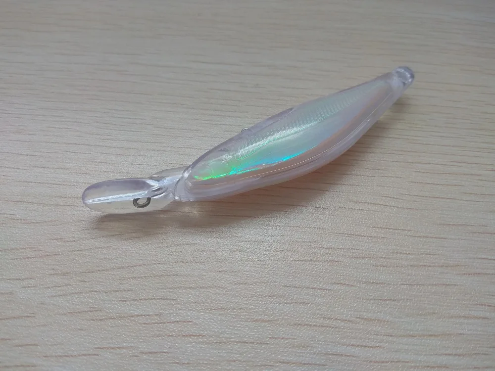 10 шт. неокрашенные рыболовные приманки для тела Minnow жесткие рыбалки воблер