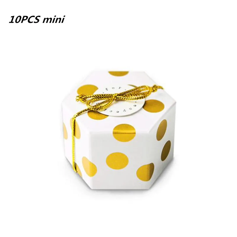 10pcs candy box 10 шт./партия, 14X20 см, белые золотые точки, сумка для печенья, diy, подарочные пакеты для рождественской вечеринки, конфеты, продукты и сумки для упаковки мыла ручной работы - Цвет: 10pcs candy box