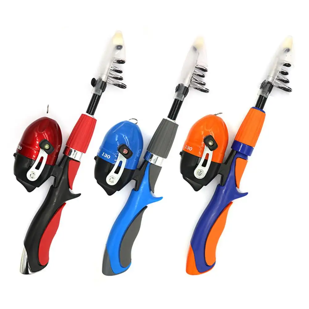 

Telescopic Fishing Pole Set Portable Lightweight Comfortable Grip Fishing Rod Kit For Beginners Children Fish Equipment