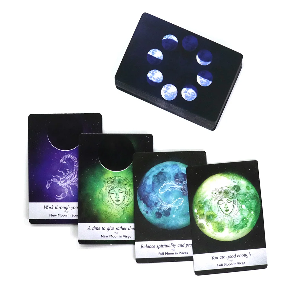 Карты Таро moonology 44 игральные карты таинственное руководство на английском языке