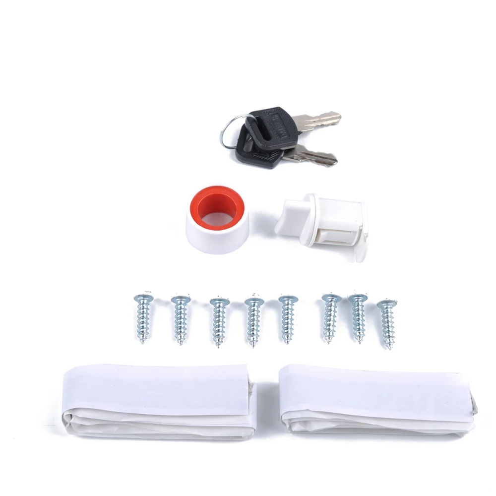 

Universal Gravity Water Hatch Intake Fill Dish Lock Keys RV Trailer Motorhome Camper Caravan Accessories White