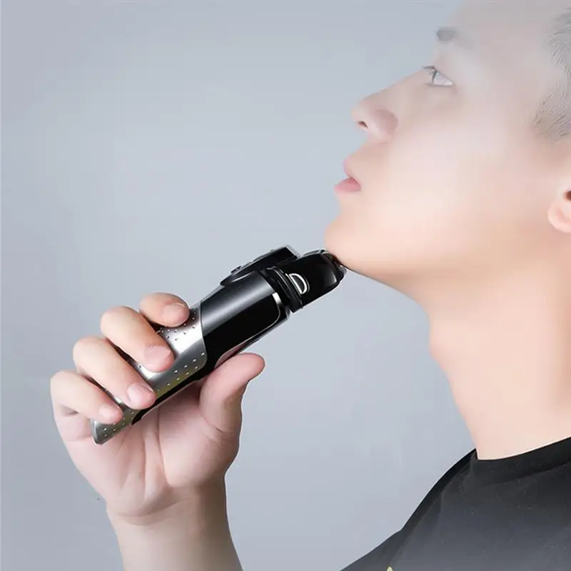 

1Pc Man Razor Electric Shaver Practical Male Shaver Chargeable Men Beard Razor Electric Hair Shaver (Black)