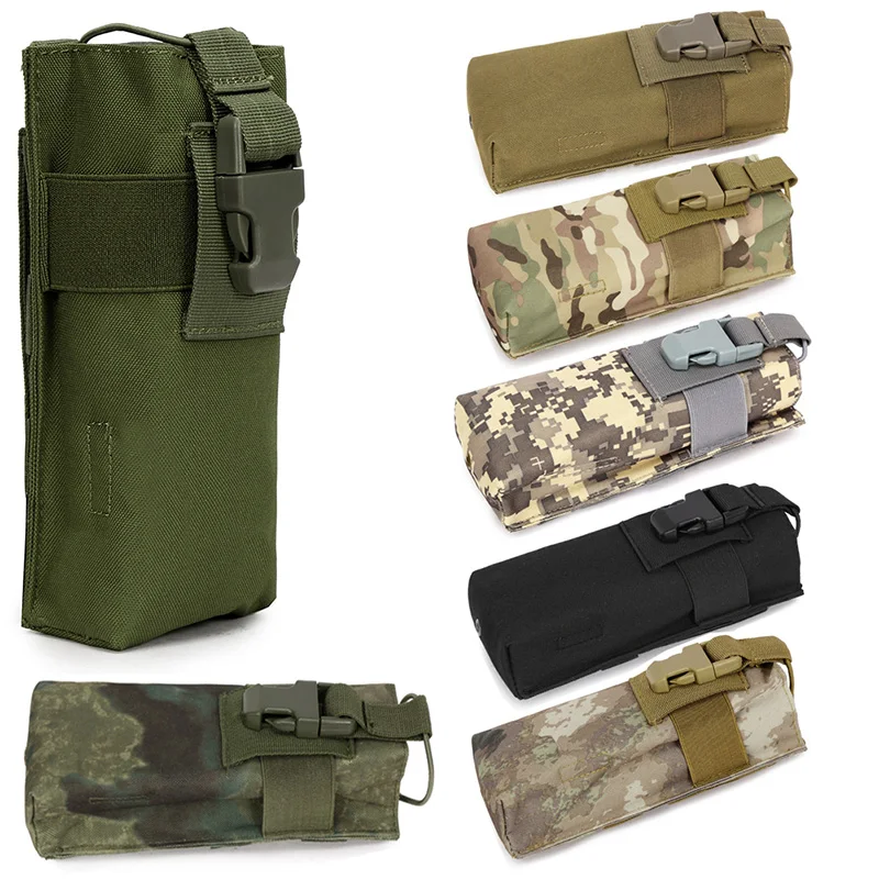 

Tactical Airsoft Paintball Hunting Military Molle Radio Walkie Talkie Pouch Outdoor Sports Water Bottle Canteen Bag