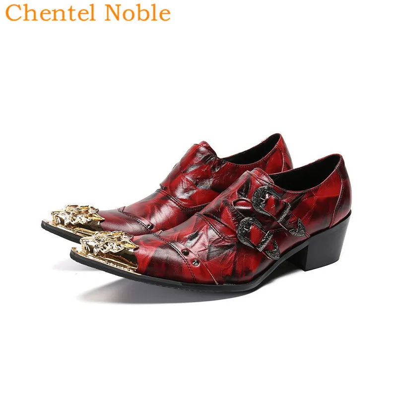 Роскошные брендовые классические модные мужские модельные туфли Chentel с