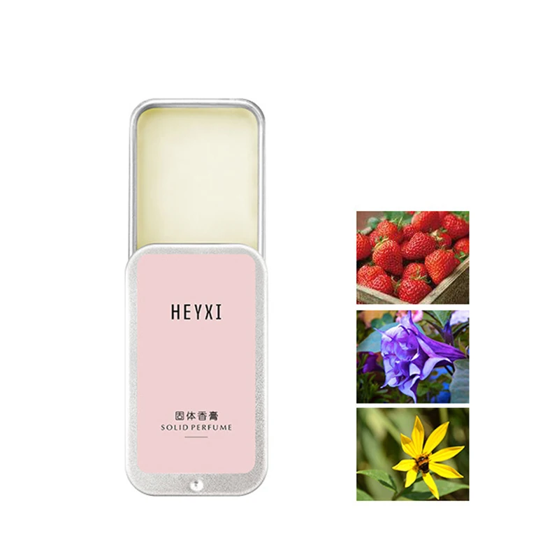 

Solid Perfume Fragrances Women Men Portable Case Solid Balm Mild Long Lasting Aroma Deodorant Fragrance Body Antiperspirant