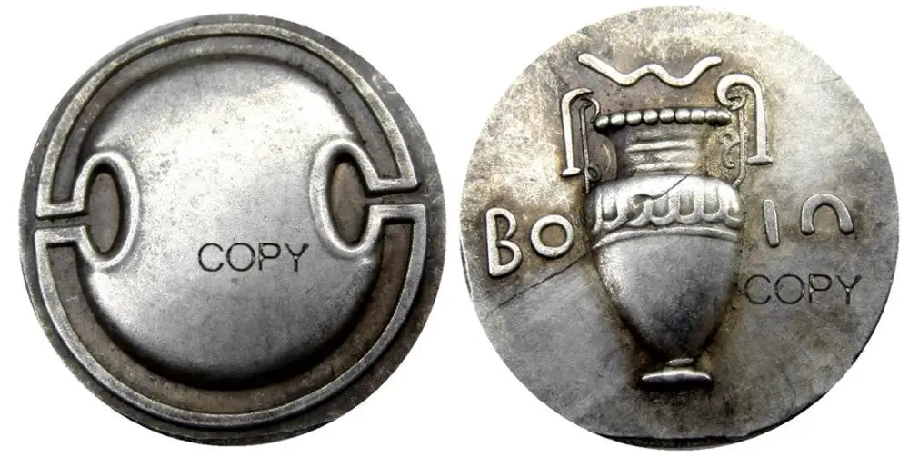G (18) древняя греческая Серебряная статуэтная монета от Thebes Boeotia-395 BC Посеребренная