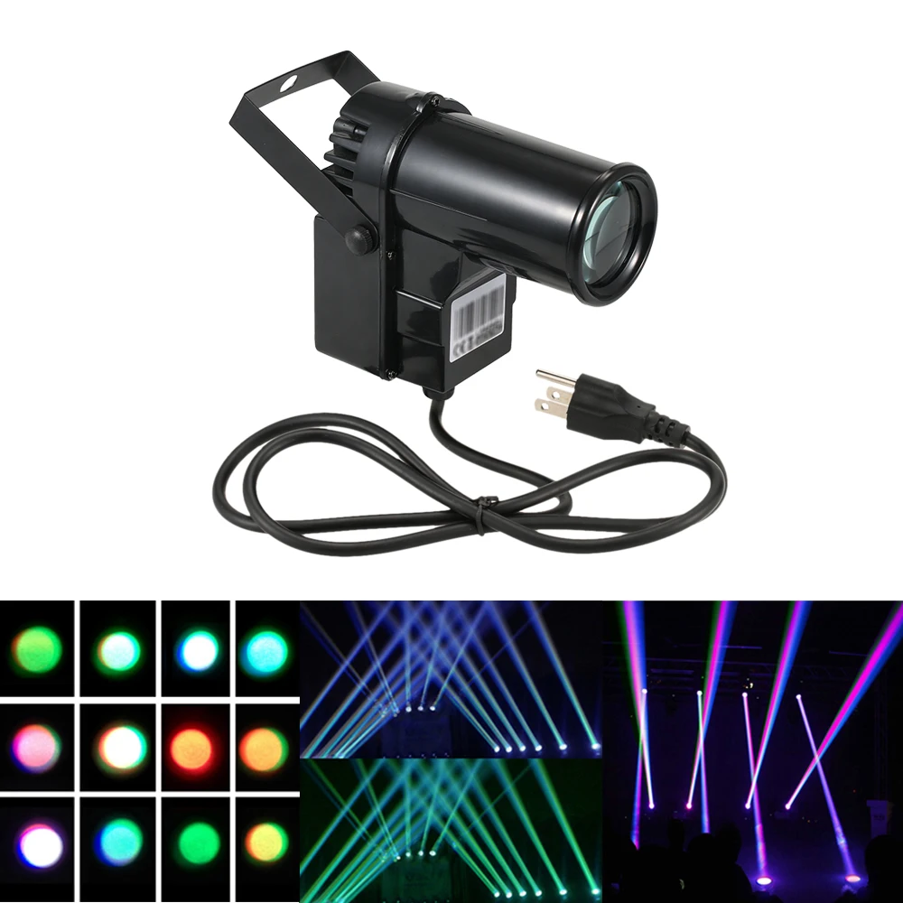 Сценический светильник 90-240 В 15 Вт 6 каналов DMX512 Звуковое управление