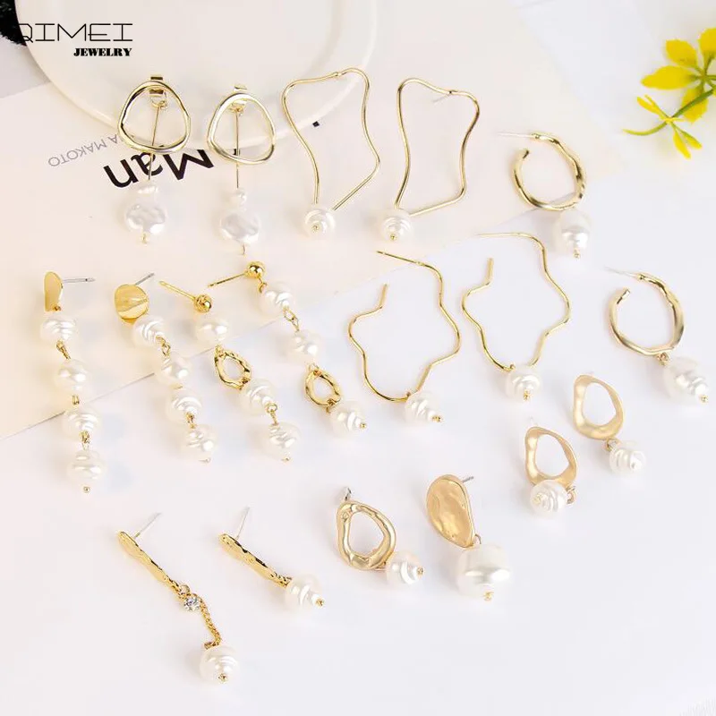 Женские серьги подвески ручной работы золотистые висячие в богемном стиле