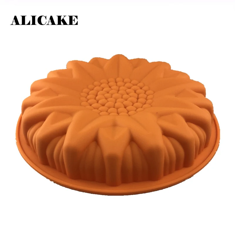 Силиконовая форма для подсолнуха шоколадный мусс фруктовый пирог желе помадка