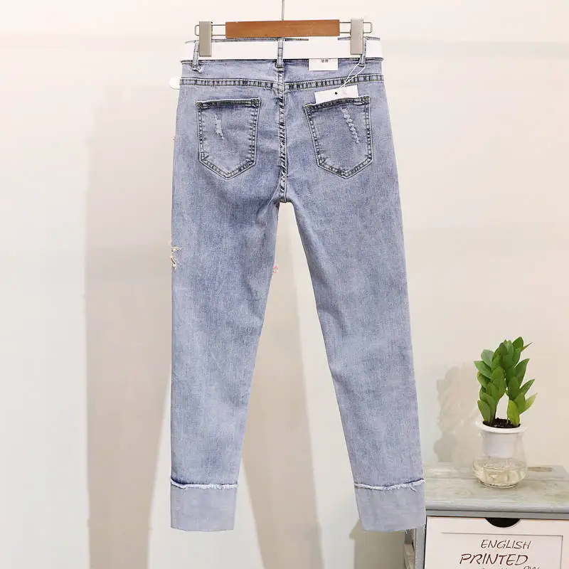 Новинка летний комплект из двух предметов Женская тяжелая работа с вышивкой 3D