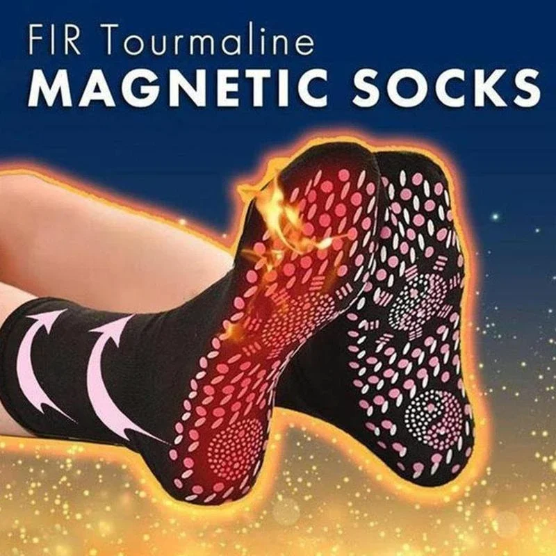 

2pcs Self Heating Heated Socks for Women Men Help Warm Feet Winter Comfortable Healthy Heated Socks Magnetic Therapy Socks