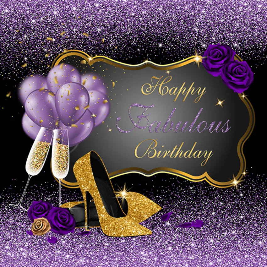 Background Luxury Photo Studio 50th Birthday High Heels Goblet Party Backdrop Shoot Dessert Table Decoration Photoshoot|Фон для