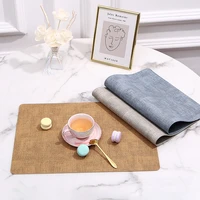 pu oil water resistant japan style non slip kitchen placemat coaster insulation pad dish coffee cup table mat home decor 51029