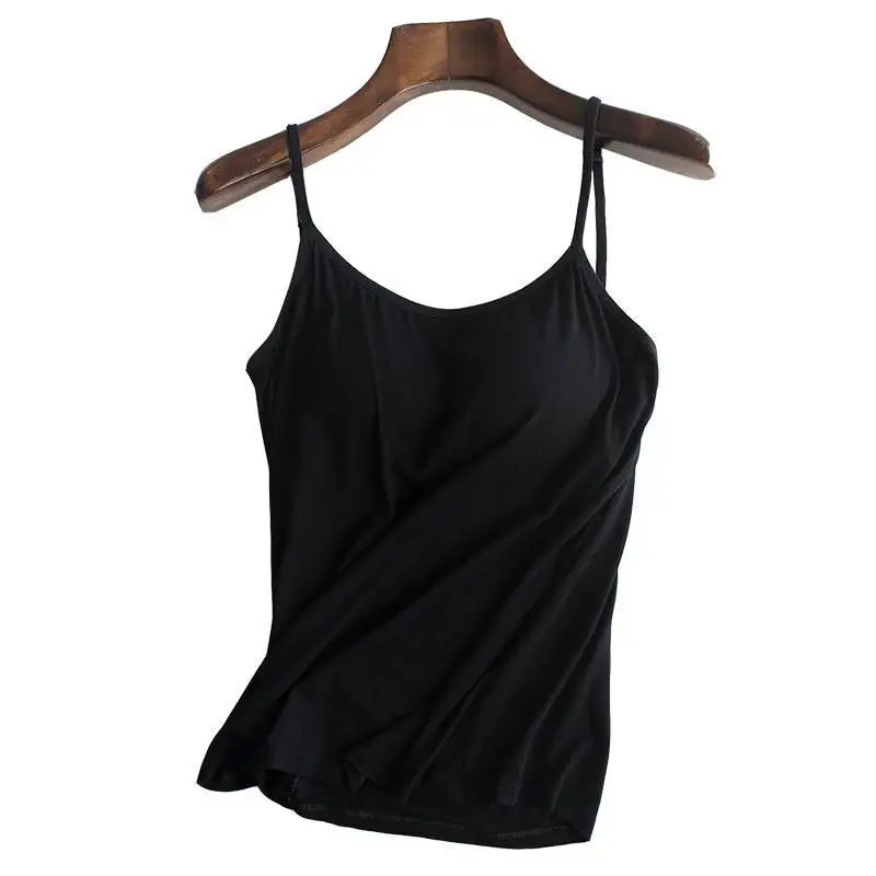 

Women Summer Sexy Tops Female Breathable Plus Size Adjustable Strap Built In No Rims Padded Camisole Hot Selling Clothes
