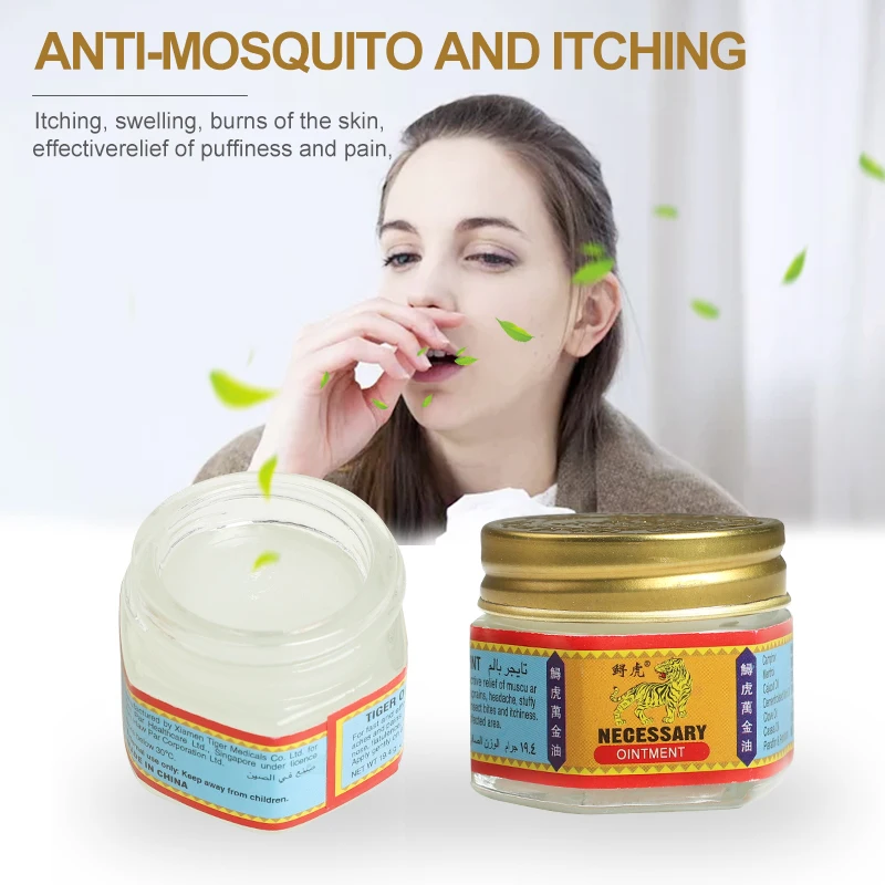 100% оригинальный красный белый тигровый бальзам мазь из Таиланда обезболивающий