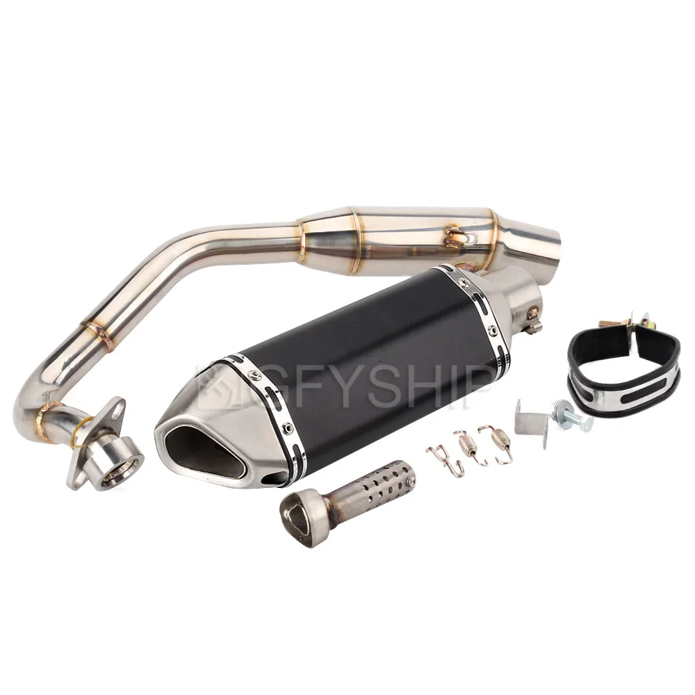 D Для Honda FORZA 300 250 FORZA FORZA 300 FORZA 250 FORZA300 NSS300 Escape Slip-on мотоциклетный глушитель с соединительной трубой - Цвет: D