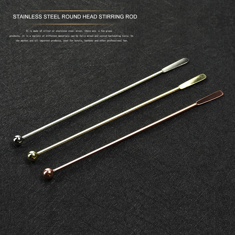 5 шт. коктейльные палочки из нержавеющей стали для смешивания напитков Фруктовые