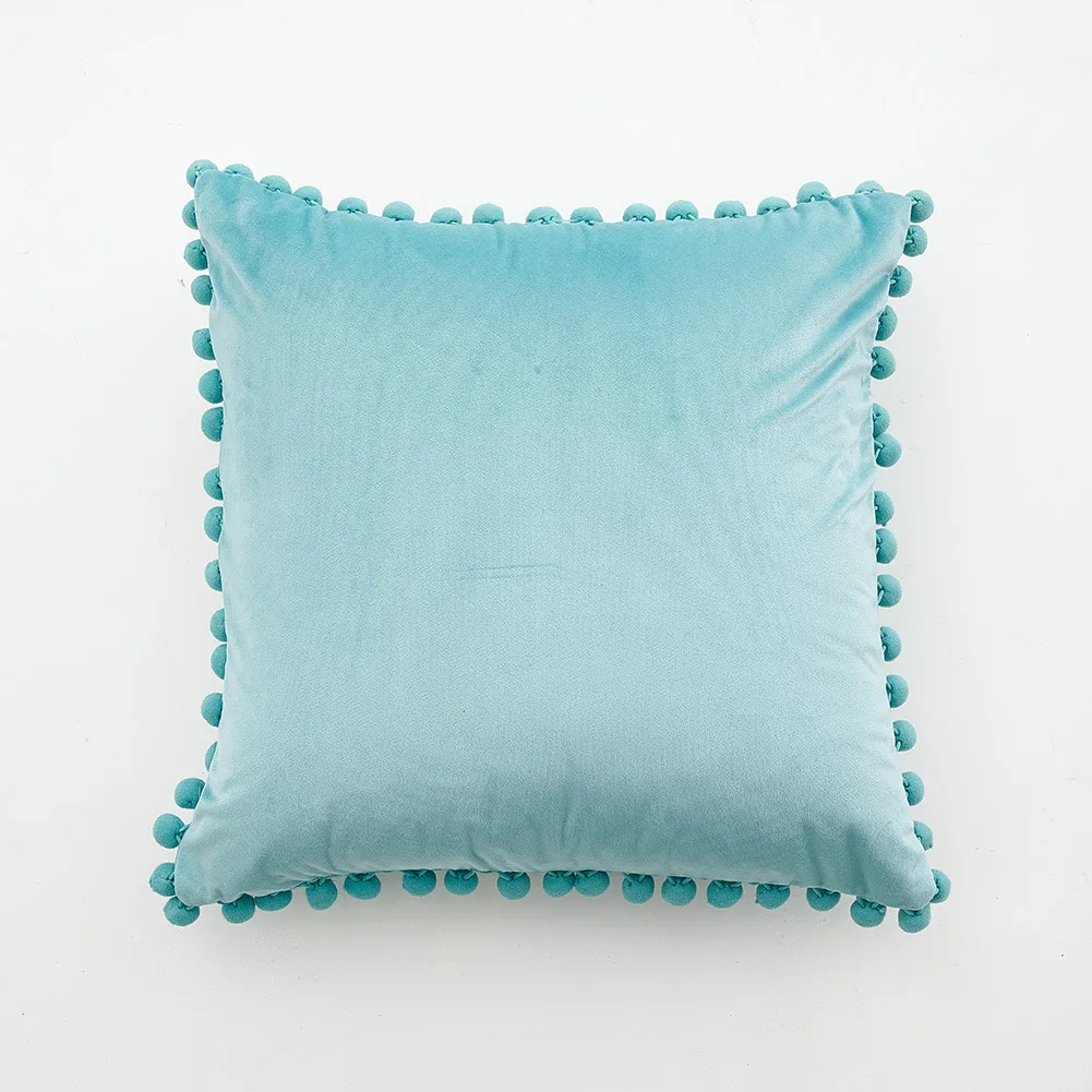 Декоративные диванные Наволочки однотонные Цвет диван Cushin крышка с пушистыми