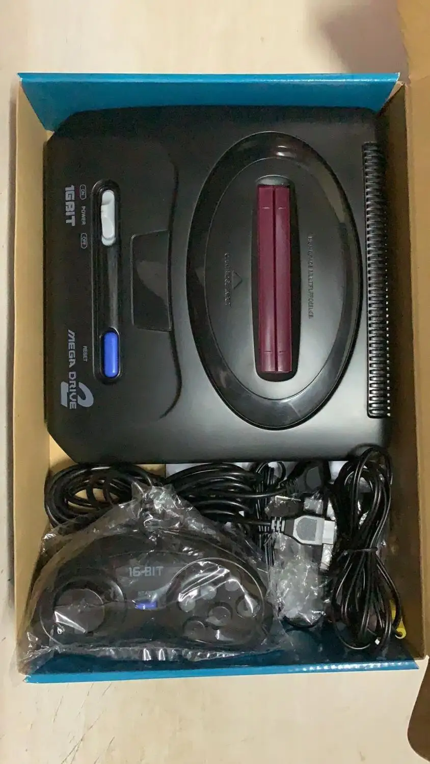 2020 Прибытие черный цвет PAL версия ЕС разъем игровые консоли подходит для Sega MD2 MD 2