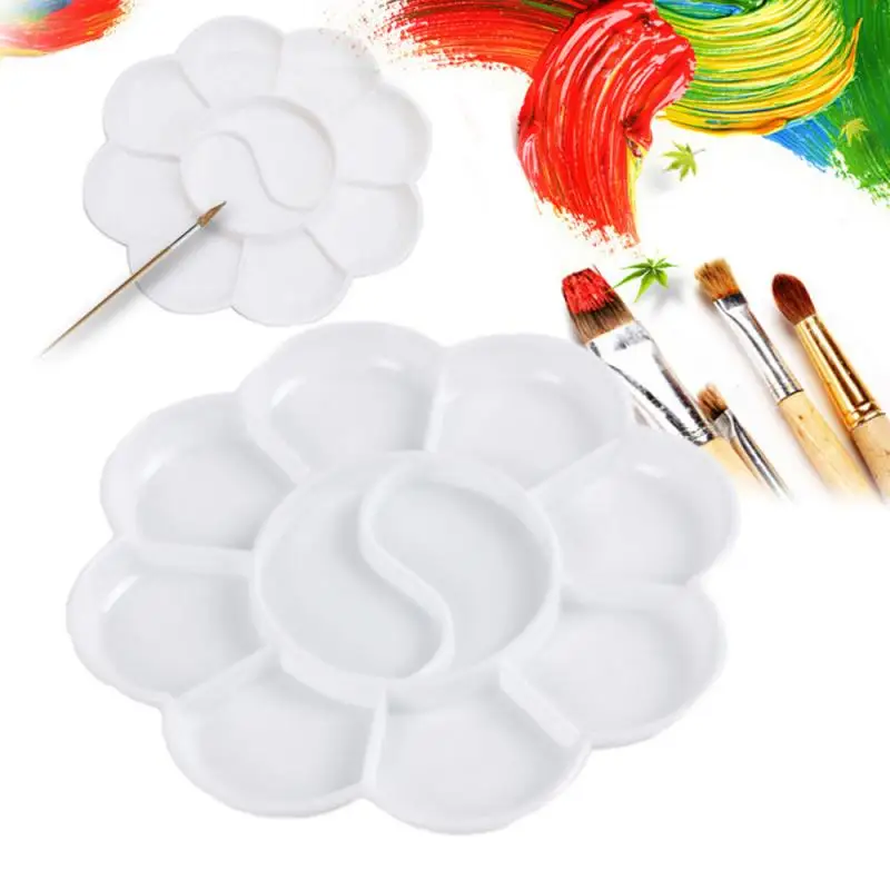 Пластик 8 клетка сливовое Цвет палитра гуашь акварель картина Палитра воды