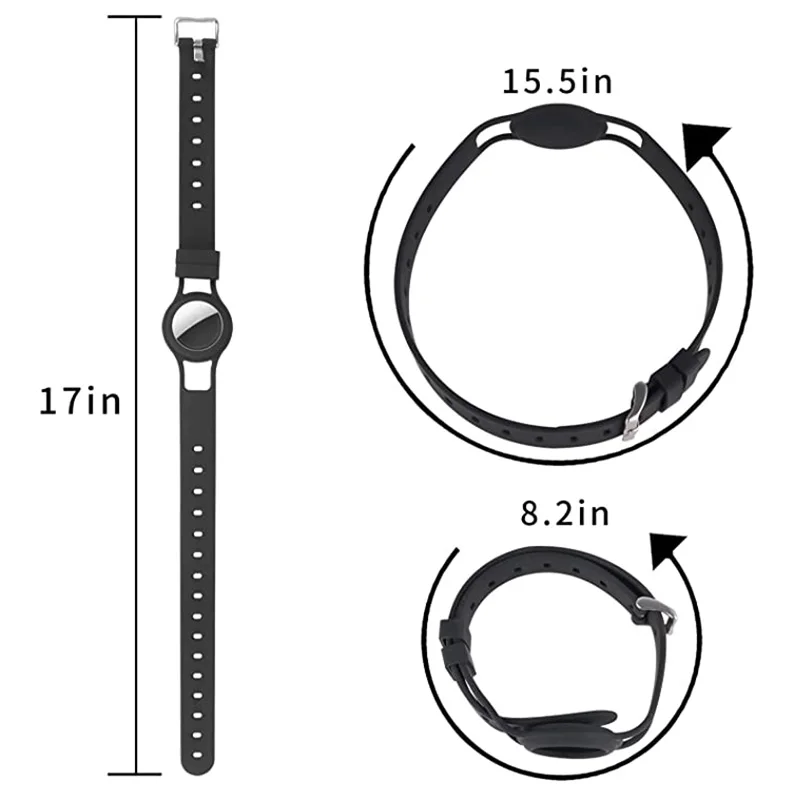 Защитный чехол AirTag для домашних животных силиконовый на шею с ремешком