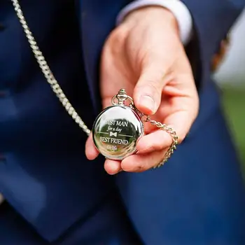 Best Man Gifts for Wedding I Best Man Proposal Gift -"Best Man for a Day" Pocket Watch I Will You Be My Best Man Gifts 3