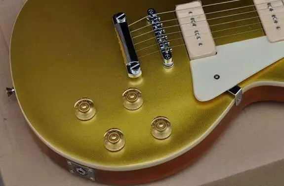 Бесплатная доставка Новый Goldtop электрогитара палисандр гриф P90 пикап 2| |