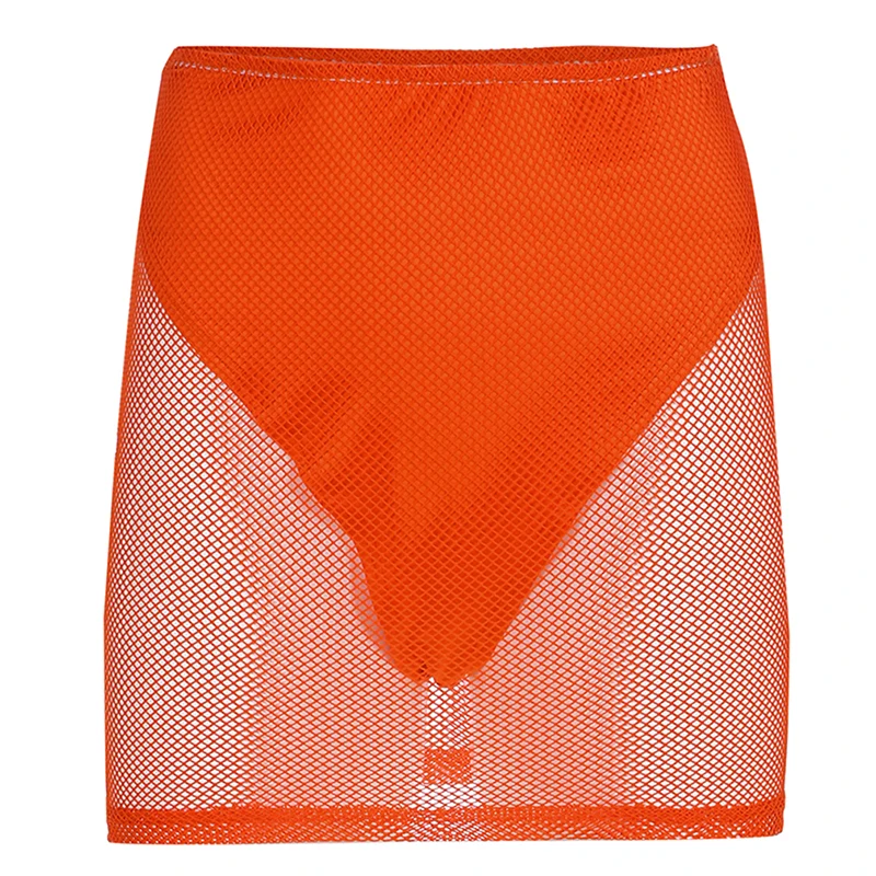 Осенняя Сексуальная флуоресцентная зеленая многоцветная сетчатая пуповина Топы