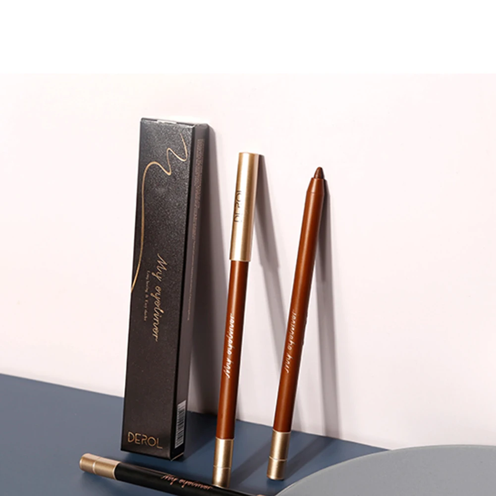 Дерол подводка для глаз точилка карандаш со встроенным точилкой Водостойкая