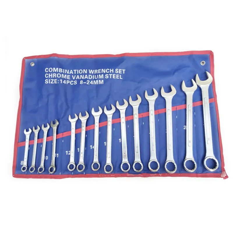 14 шт. двухсторонний гаечный ключ метрический Универсальный торцевой 8 24 мм ручные
