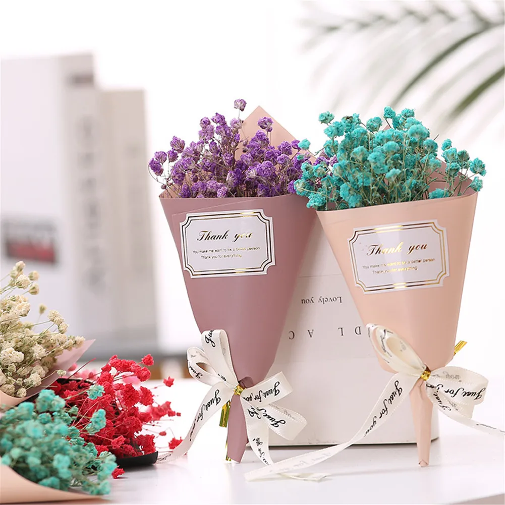 Цветы Гипсофилы поддельные букеты сухие цветы украшение для дома офиса Декор